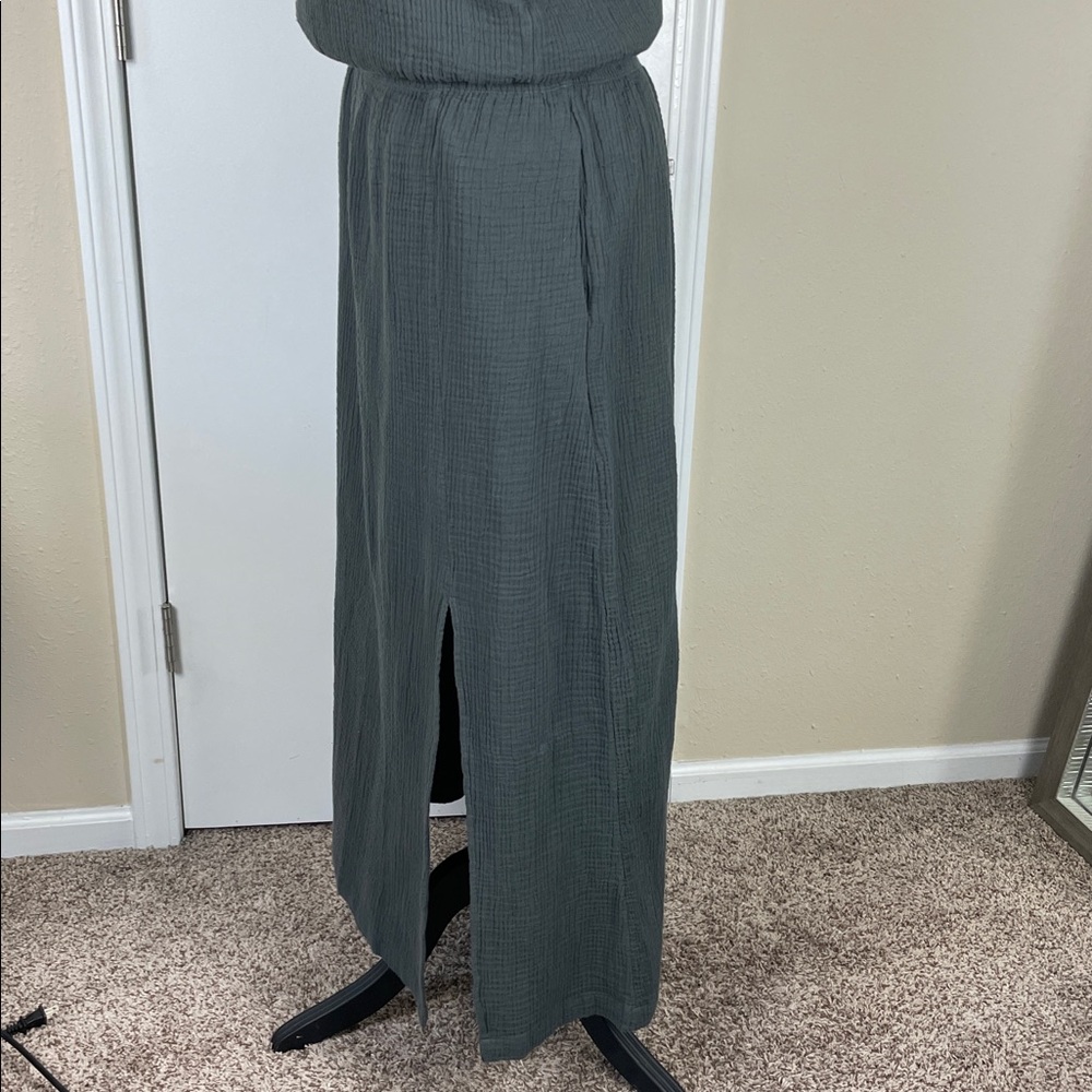 UpWest Dark Gray Coastal Maxi Skirt Set - Picture 4 of 10